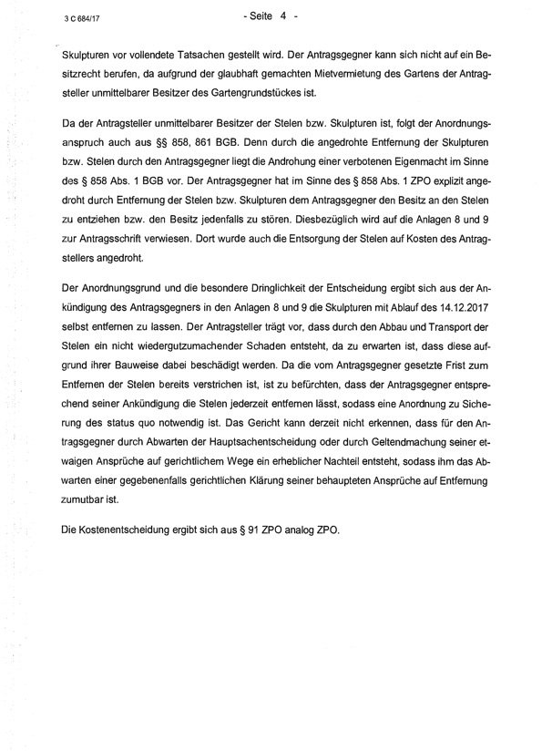 politicalbeauty's tweet photo. EIL: Hier ist das Urteil vom Gericht. Seit einer Woche droht uns der Vermieter, in einem Akt der Selbstjustiz das Mahnmal morgen früh beseitigen zu lassen. Das Gericht hat ihm untersagt, die Stelen zu entfernen oder auch nur anzutasten. Die Stelen werden Höcke weiter erfreuen! https://t.co/CHeQlR9JY9