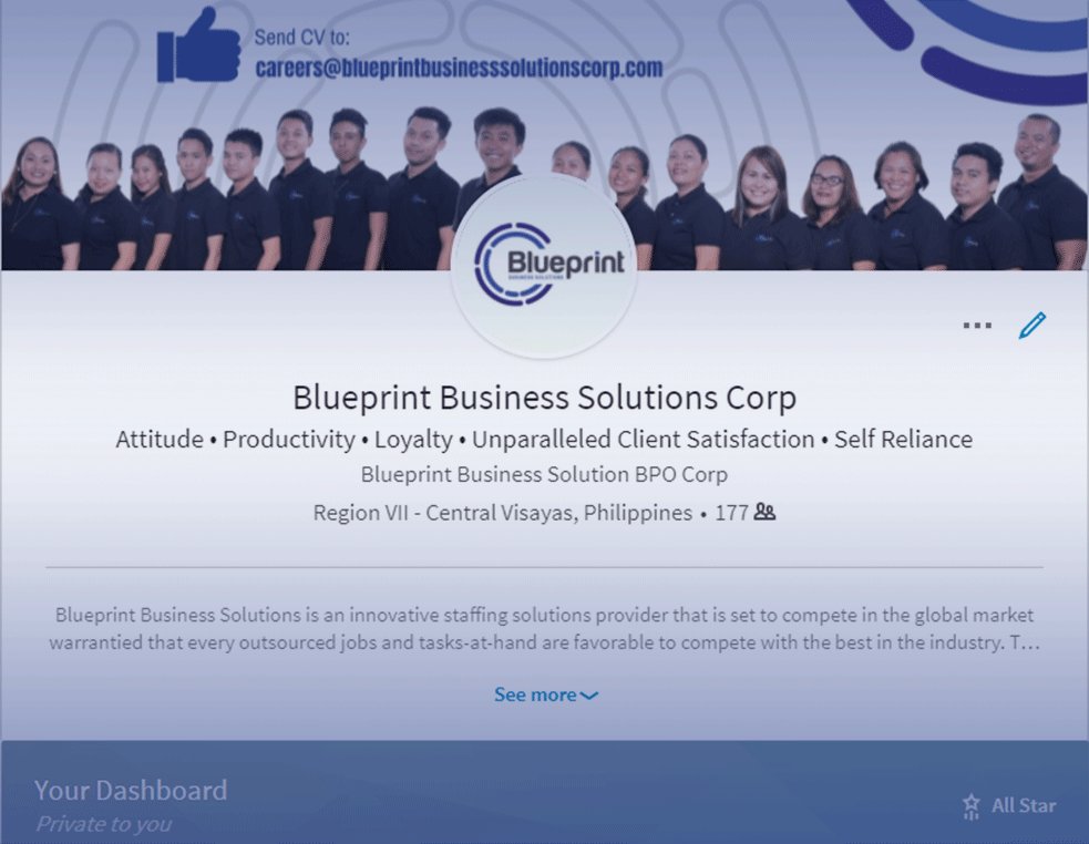 BlueprintBPO's tweet photo. READ: Going Social and Professional with LinkedIn

Click the link to read the full story. ;)
https://t.co/aynCrB6xd5

#BlueprintBPO #APLUS #GoingSocial #GoingProfessional #LinkedIn #Outsourcing #DigitalMarketing https://t.co/nZtg9LUpzJ