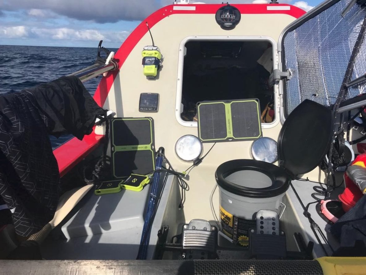 solooceanrow's tweet photo. It's been a little more than a week since Colin Sanders began A Million Possibilities: Solo Ocean Row 2017. Want to know what it's like to row the Atlantic Ocean by yourself? Check out his blog from the weekend. https://t.co/NgTIz15o5N #amillionpossibilities #DadVsOcean https://t.co/IStV2CHAJe