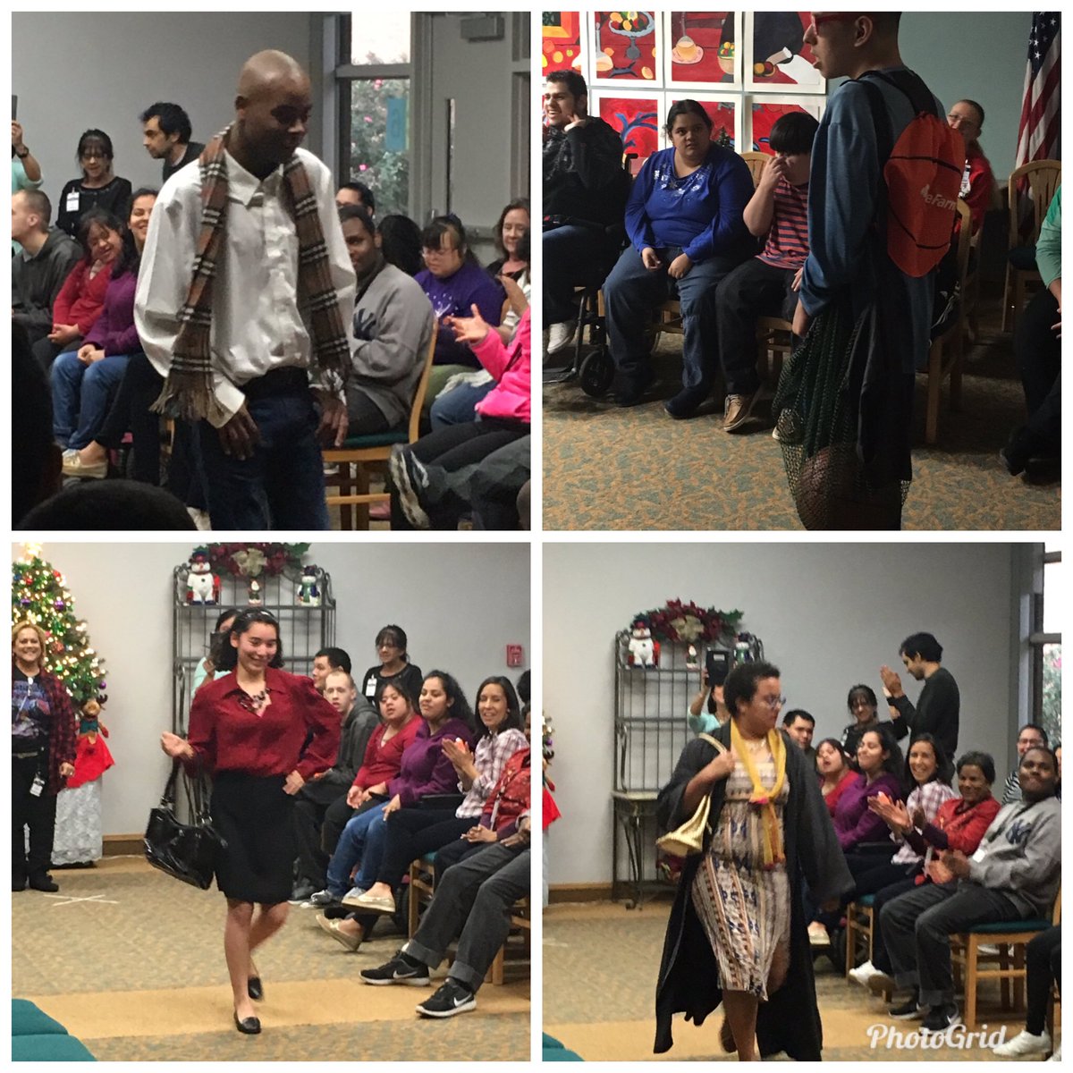 NISDReddix's tweet photo. @NISDReddix retail trainees held a fashion show this morning to show how to put together outfits for work, volunteer and recreation! @NISD Reddix trainees are dressing for Success! #NISDInpired https://t.co/rH7BO7lijz