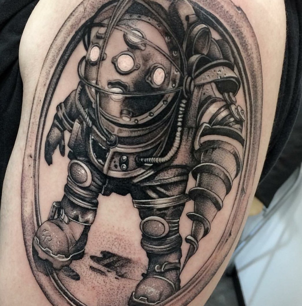 Bioshock Big Daddy Tattoo bioshock-big-daddy-tattoo