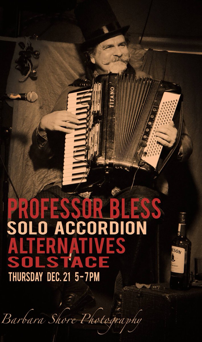 2017 Winter Solstice Celebration featuring music from Professor Bless from 5-7 and Amada Beason from 7-9.  3320 W. Cary Street.