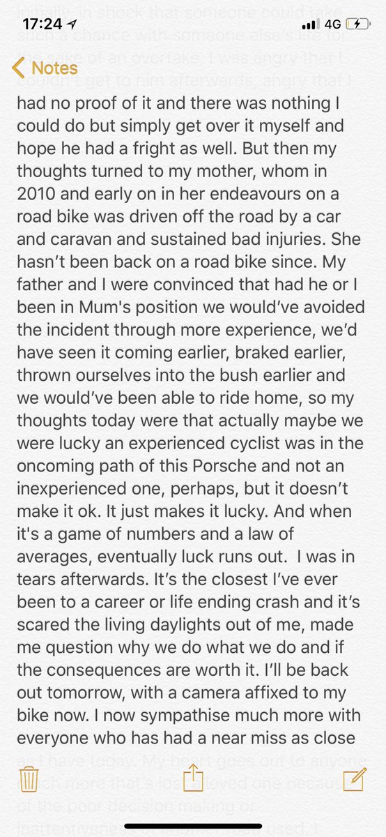 alexdowsett's tweet image. My thoughts from today’s frightening near miss. If you agree, have had the same or can relate to this, I’d appreciate it shared.