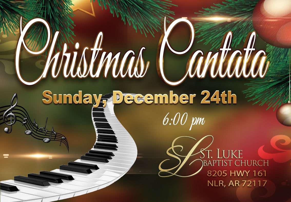 Join Pastor @EricLAlexander and @SLukeMBC Christmas Eve at 6pm as we celebrate the reason for the season through song. Come and enjoy a unique and dynamic musical event that offers something special for everyone. #MORETHANACHURCH #WEAREFAMILY