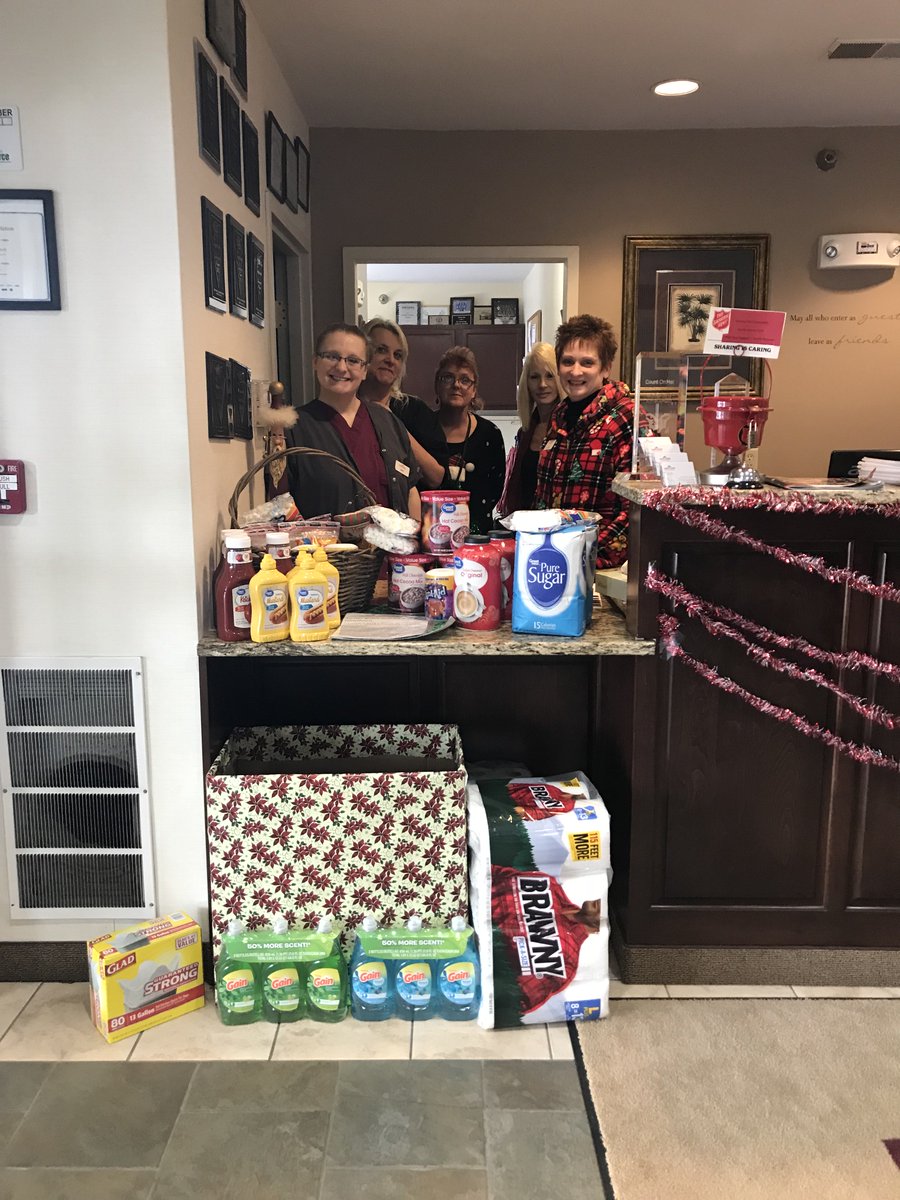 HawthornSeville's tweet photo. All of the staff here at Hawthorn Suites in Seville wanted to find a special way to give back during the giving season! The staff have decided to collect canned goods, non perishable items and cleaning supplies to donate to a local non profit organization here in Medina County! https://t.co/UdFmvboOlT