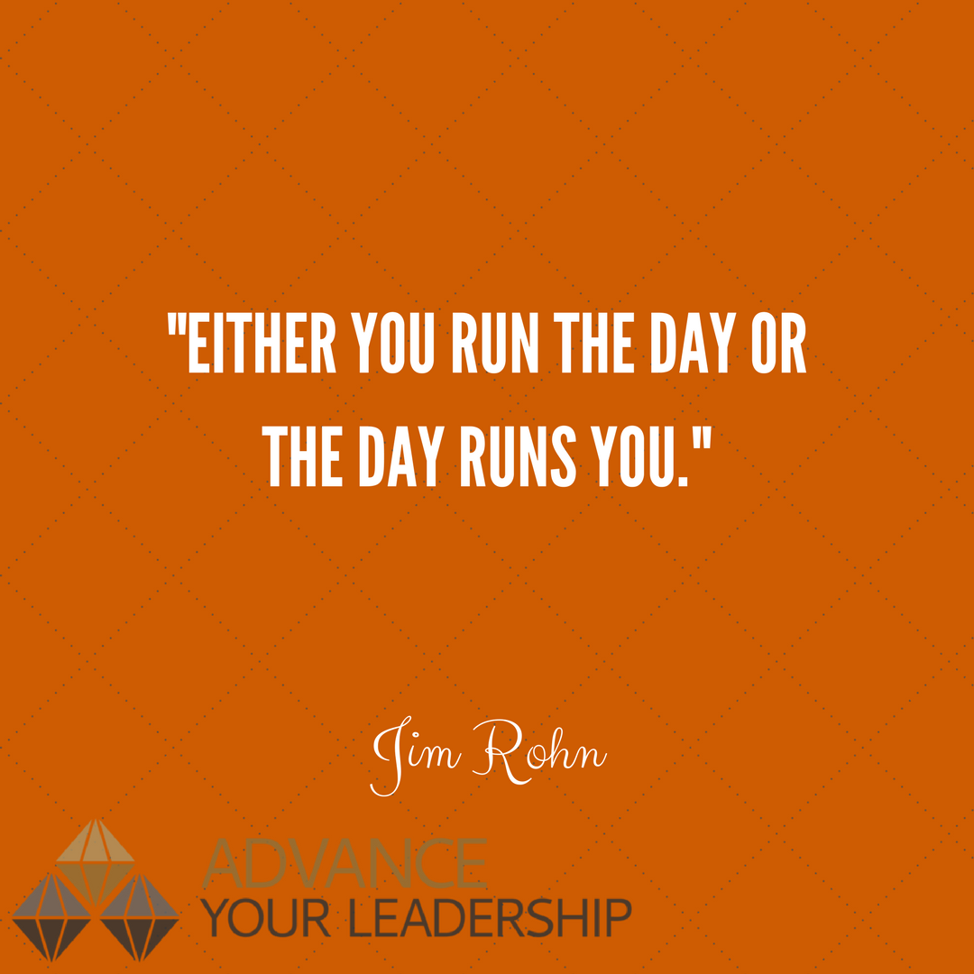 bbenwick's tweet photo. "Either you run the day or the day runs you." Jim Rohn #motivationalquotes #quoteoftheday https://t.co/5Bz1WAOb1G