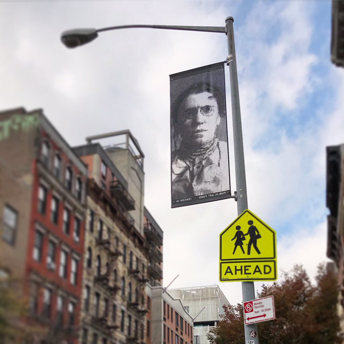 PublicArtFund's tweet photo. There is a story behind every portrait on @aiww's 200 banners spanning the city. Are there any near you? https://t.co/hY1PiSF8Y1 #GoodFences #PAF40 https://t.co/llJNRiG8Ge