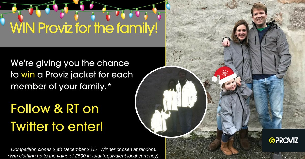 ProvizSports's tweet photo. 🎄COMPETITION ENDS SOON!🎄
Your chance to #win Proviz for all the family - worth £500! 🎁 RT &amp; Follow to enter. Closes 20th Dec at midnight. Good luck!🍀#UKCycleChat #UKRunChat https://t.co/qzF4QkFPzg