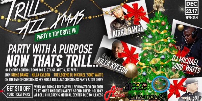 mixishows's tweet photo. #Austin! This Saturday @EmpireATX! @KirkoBangz , @DJMichaelWatts , and special guests! Party + Toy Drive 🎁  for Dell Children's Medical Center. #flynationmovement  @TASocialite #MIXIapproved

🎟: https://t.co/UDtsiQLpOi https://t.co/ZBuwyDJ0kL
