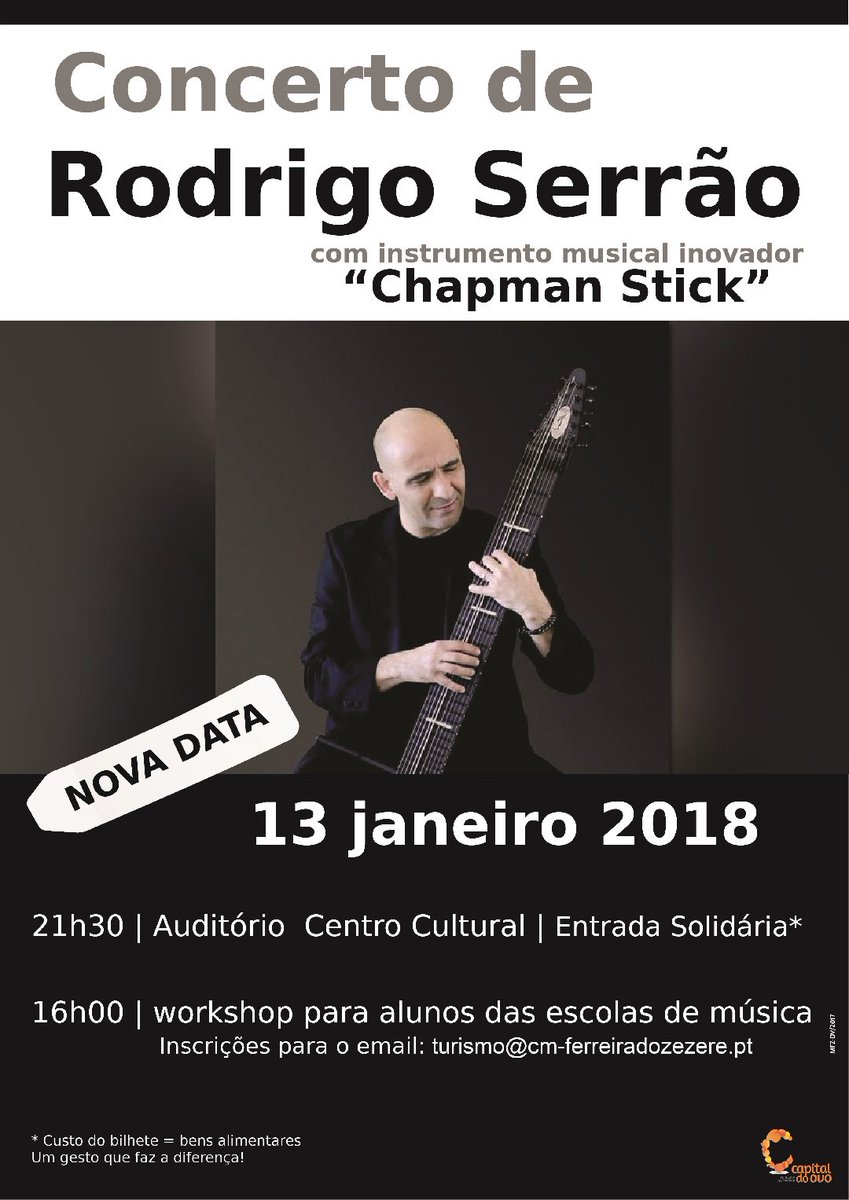 festaseventospt's tweet photo. #música #rodrigoserrão #concerto #ChapmanStick #ferreiradozezere #workshop #entradasolidária #fazeradiferença
Rodrigo Serrão | Concerto | Chapman Stick | Centro Cultural de Ferreira do Zêzere
https://t.co/Xod6r6aZx7 https://t.co/hydVtosrh9