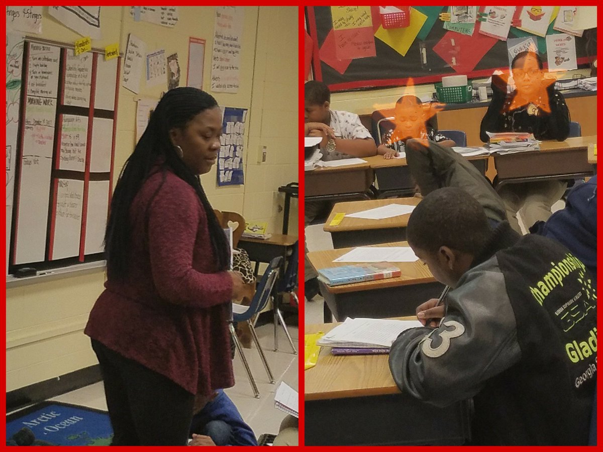 AAGreatness's tweet photo. Thank you @teachcarters2 for modeling  in the 5th grade class! Team work makes the dream work! #BES #project2020 @BethuneES https://t.co/XzGJW207xe