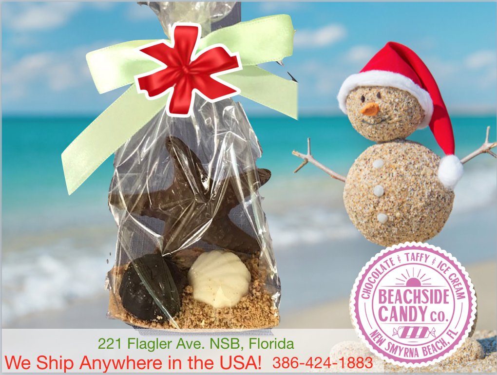 Beachsidecandy1's tweet photo. Send some Tasty Tropical Treats to everyone on your Christmas list! Call us to place your order today 386-424-1883! #LoveNSB #FlaglerAve #NSB #TropicalTreats https://t.co/5jYdp0Vrs1