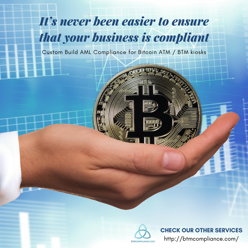 BTM_Compliance's tweet photo. It’s never been easier to ensure that your business is compliant.  We offer Custom Build AML Compliance for Bitcoin ATM / BTM kiosks. Visit our website at https://t.co/aT33flPHki. #blockchain #atm #bitcoin #btm #bitcoinatm #bitcoinwallet #AML https://t.co/6GOWXKIHaE