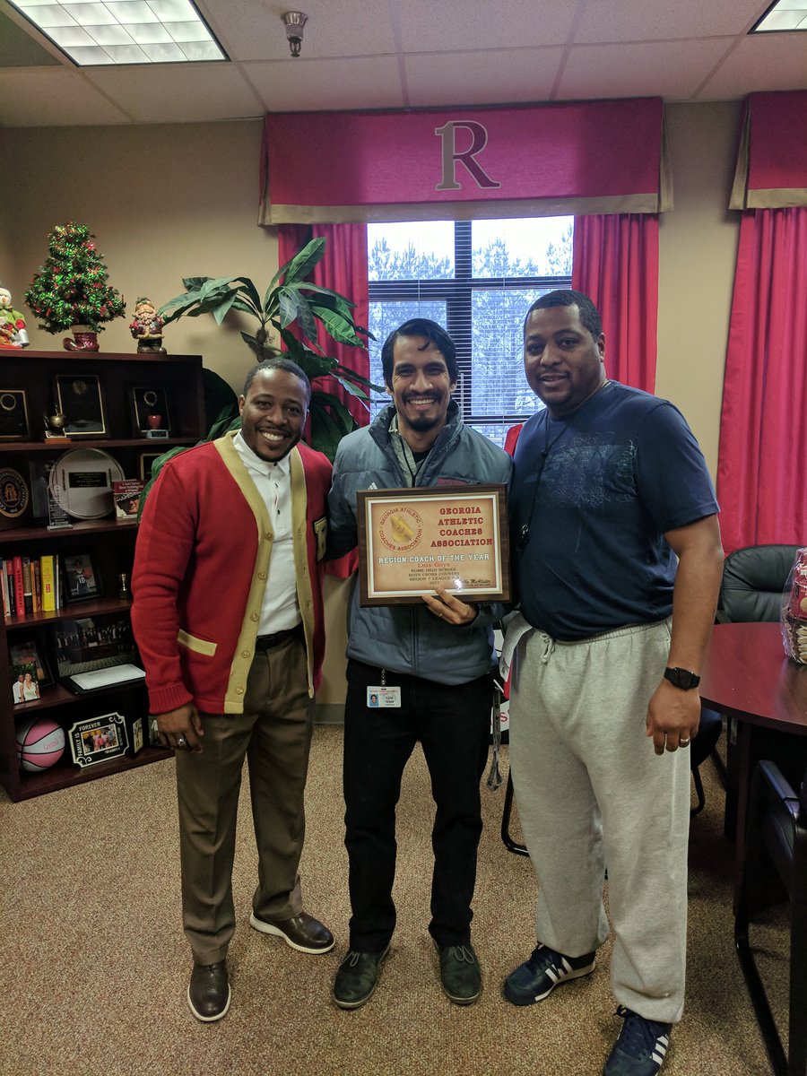 Please help us congratulate Coach Goya for being named GACA Region 5AAAAA coach of the year. Awesome job! #1Rome