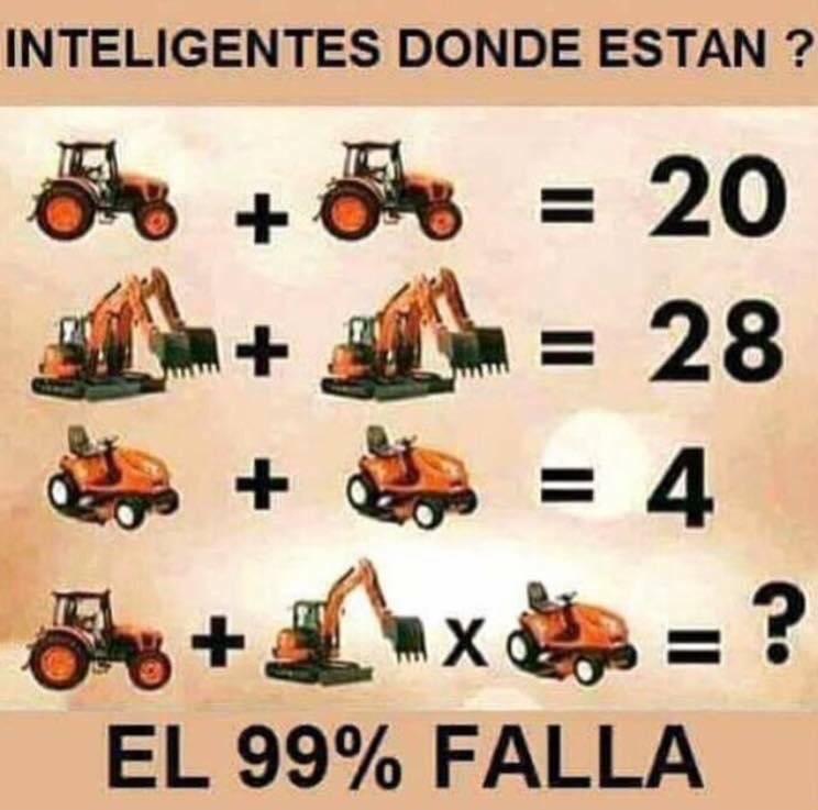 RoyCampos's tweet photo. #RETOS fácil fácil fácil. solo vean con atención y respeten las reglas de operación https://t.co/S9Ay8wHhKY