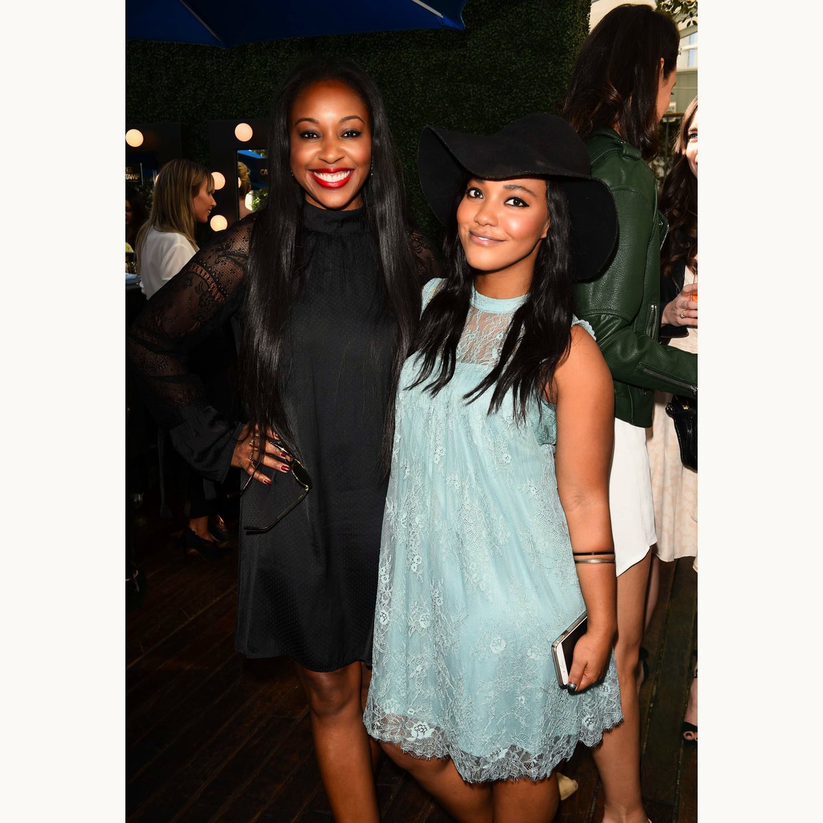 styleandsociety's tweet photo. Kinya Claiborne and Candy Washington celebrates the launch of the CLEOPATRA Cat Eye Stamp by Lyda Beauty held at Ivory at Mondrian Los Angeles. #KinyaClaiborne #CandyWashington #CleopatraCatEyeStamp #LydaCatEye https://t.co/zTjDrF2CbE