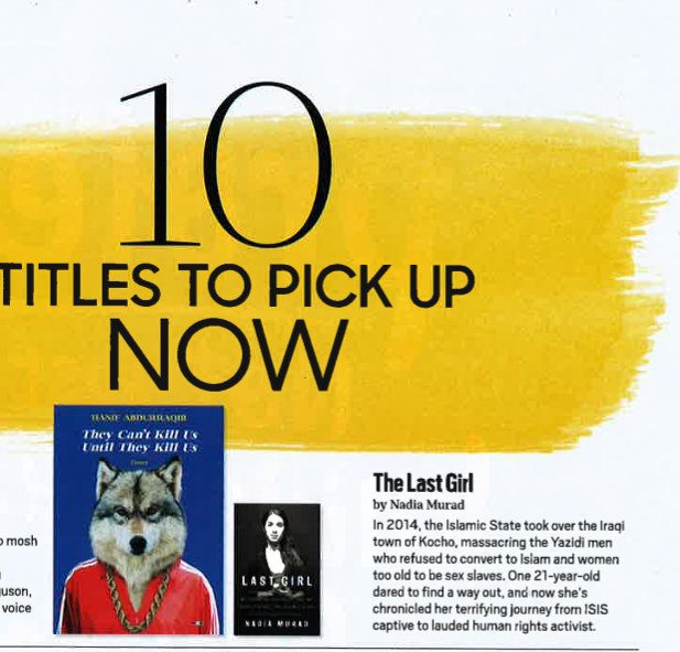 genocideisonu's tweet photo. "The Last Girl" by @NadiaMuradBasee in @Oprah top 10 pick. https://t.co/aLeWzzhKLp
