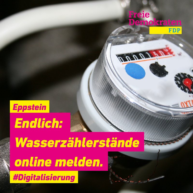 Endlich: Zählerstände online melden! #Digitalisierung #FDP #Eppstein b2s.pm/3tToA0
