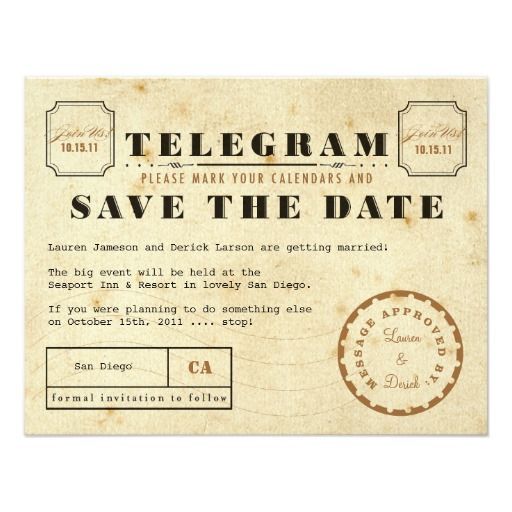 Lady_Prints's tweet photo. Vintage #Telegram #SaveTheDate Card  https://t.co/a8aeUJwTuG https://t.co/02e3Oxi4TU