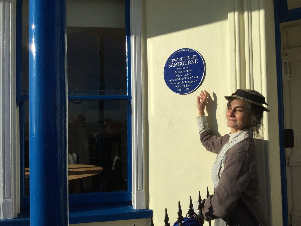 Last Saturday 16 December, Shirley Nicholson and Leonee Ormond attended the blue plaque unveiling event for Edward Linley Sambourne at 5 Prospect Terrace, in Ramsgate, where the Sambourne family and servants wintered from 1888 to 1893
