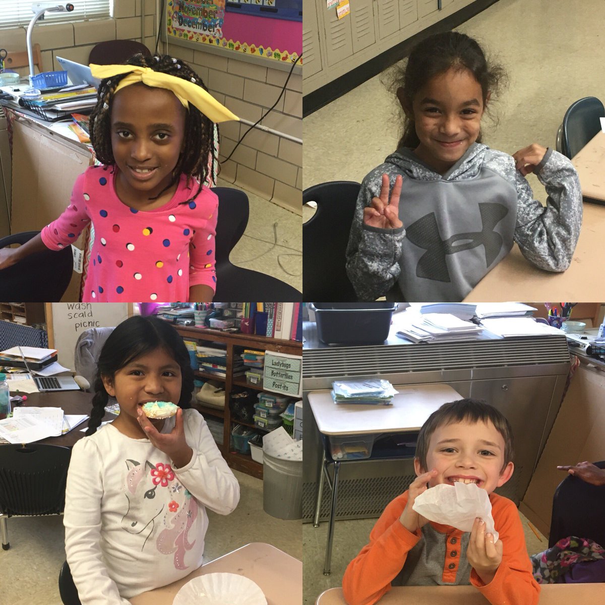 ElizMccue's tweet photo. Were getting into the holiday spirit here at #BMA #cookiedecorating #beaumontCREATES @MrsJatBMA @BMAWindyC https://t.co/ZV1W6JlBPQ
