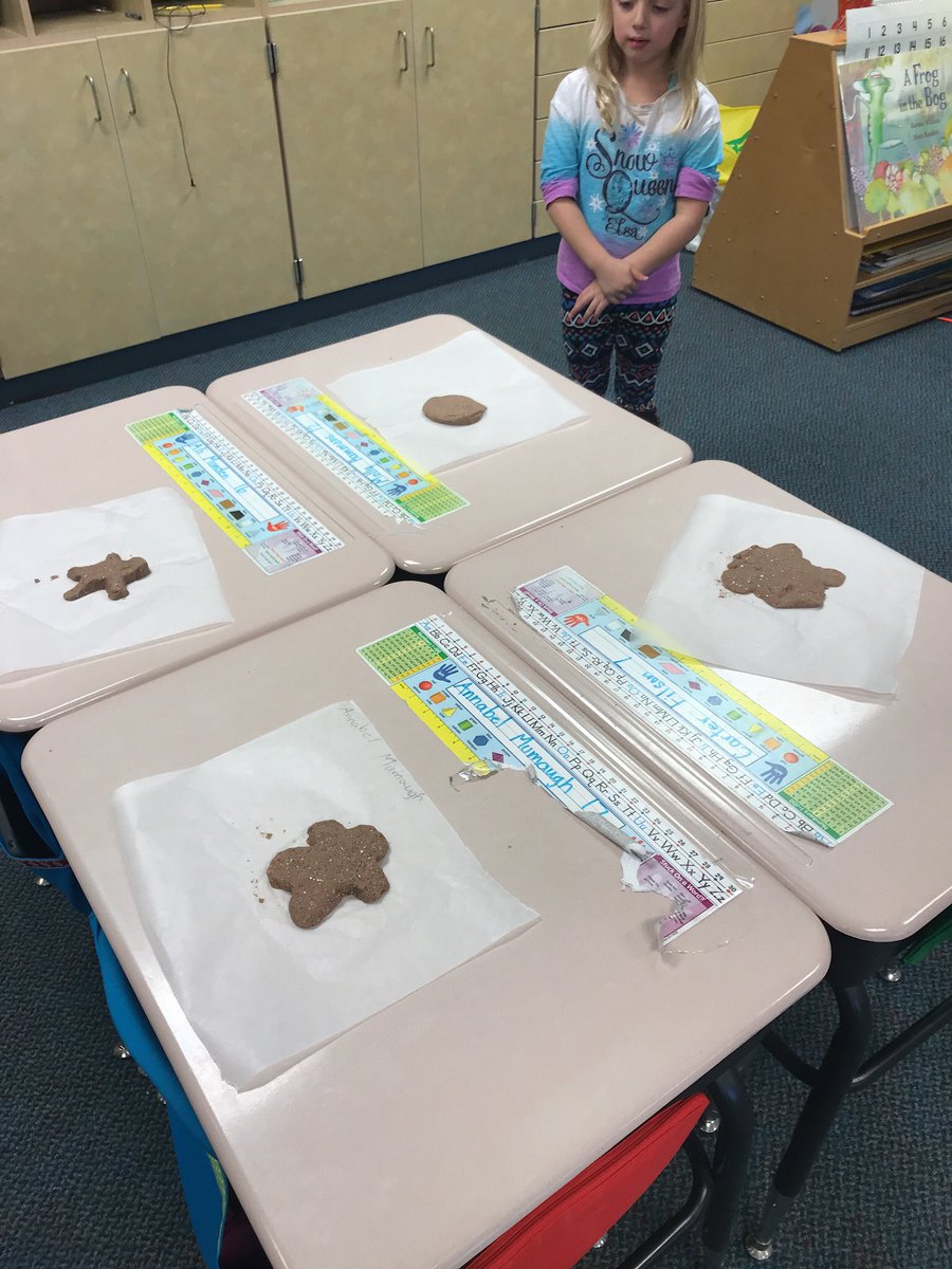 We are making gingerbread men made out of salt dough. #jbsrocks #growth4all #gcscpride