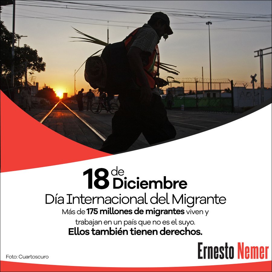 Debemos garantizar políticas que favorezcan la regularización de todas las personas migrantes, pero sobre todo que garanticen la protección de sus #DDHH. #DíaInternacionalDelMigrante