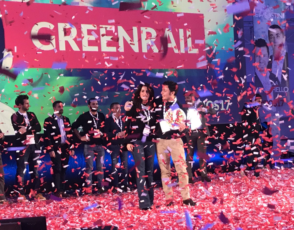 PoliHub's tweet image. 🎉The winner is @Greenrail_IT! 🎉
Complimenti a tutto il team che si aggiudica il premio di migliore startup del 2017 all’Open Summit di @startup_italia! È anche per noi una grande soddisfazione! #SoProud #PoliHub #SIOS17