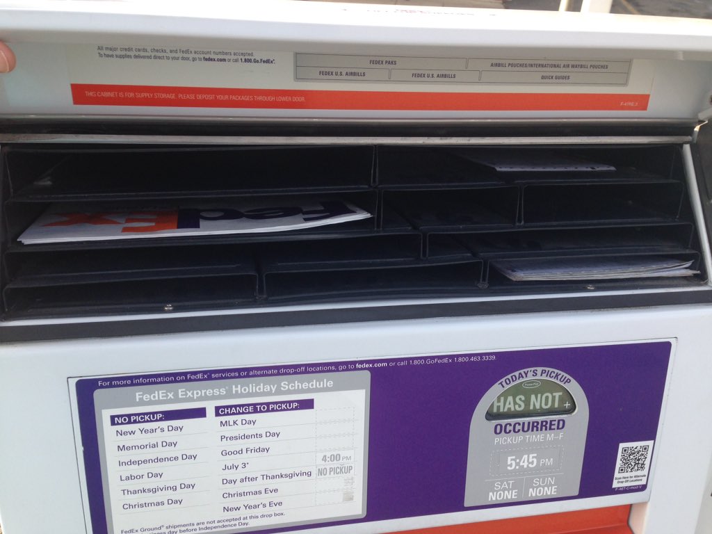 Fedex drop box