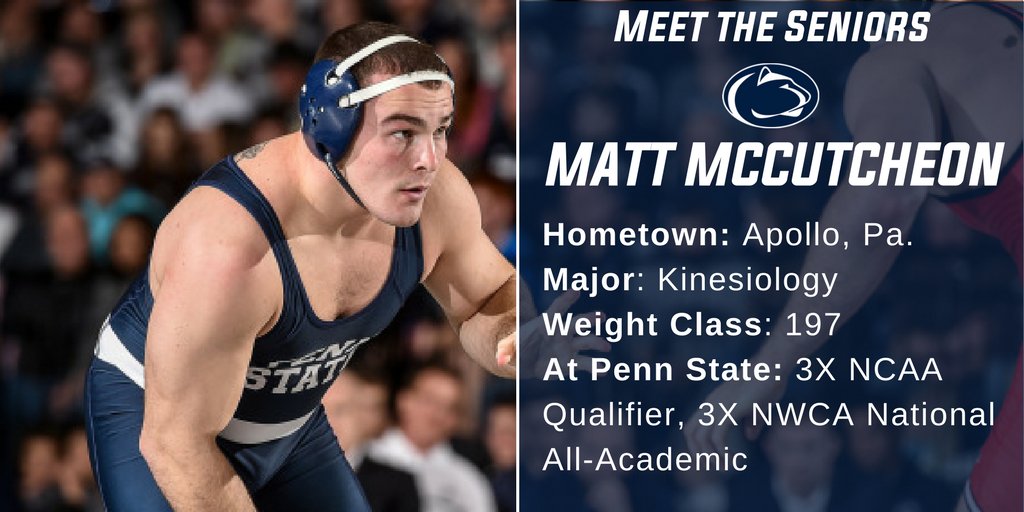 PennStateWREST's tweet photo. Today let’s meet senior and 3x National Qualifier Matt McCutcheon! https://t.co/9JnahXHvsH