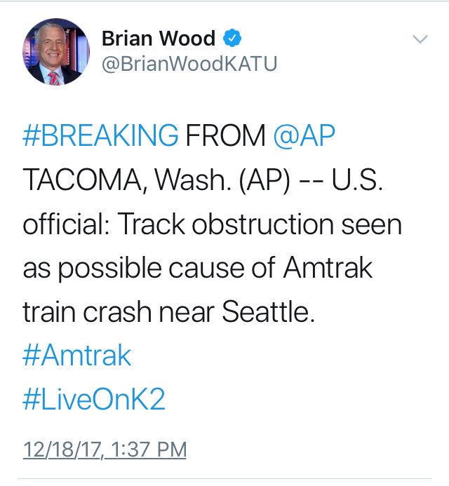 johncardillo's tweet photo. Law enforcement needs to take a long hard look at #ANTIFA and their allied groups during the investigation into this fatal Amtrak derailment. 

They’ve used concrete to obstruct train tracks as a terror tactic in that same region. https://t.co/1p2gmoNZMs