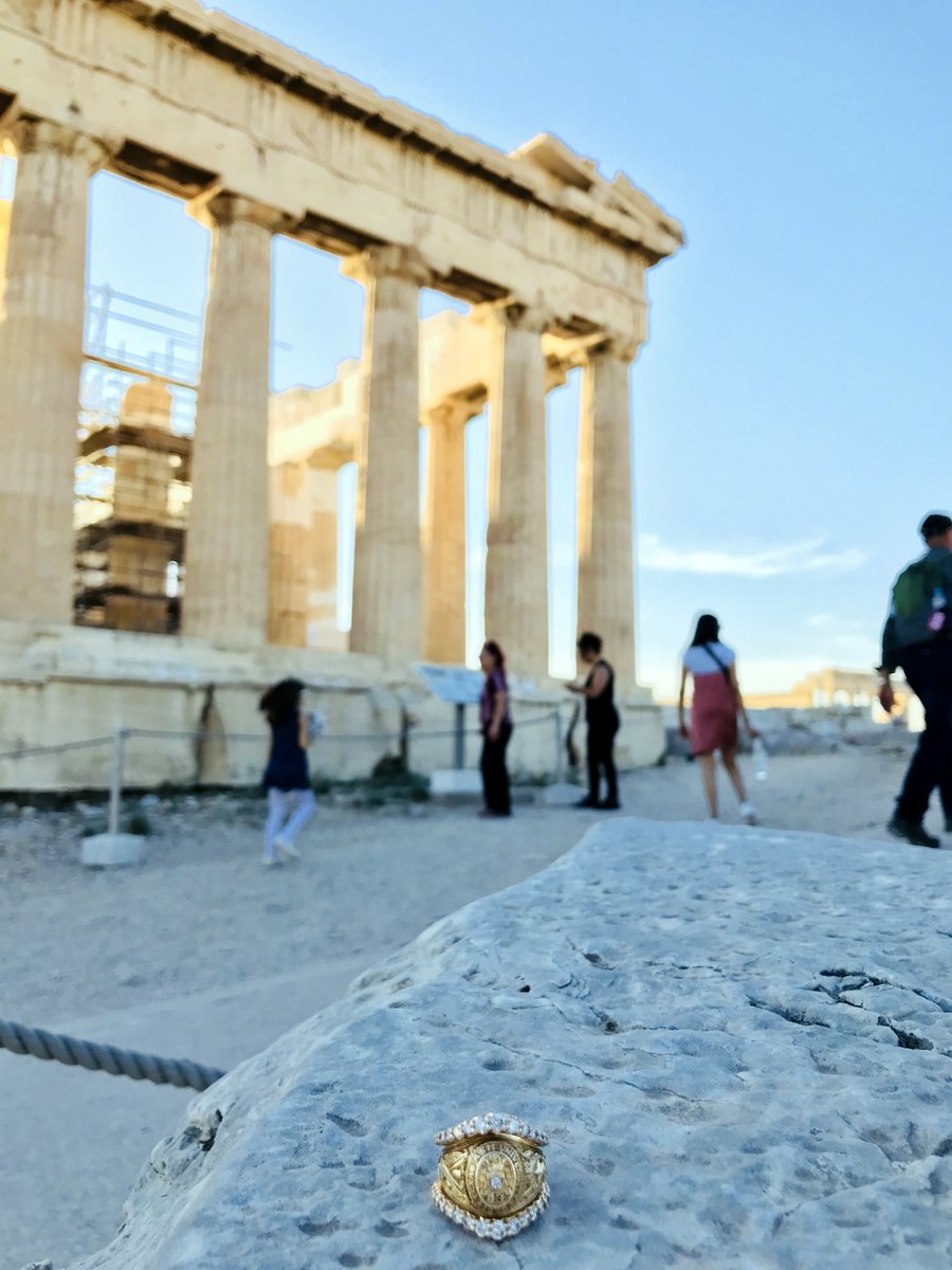 AggieNetwork's tweet photo. Hazel Kizer '13 sent us this stunning #AggiesEverywhere photo of her #AggieRing at the #Parthenon in #Greece. Heading to a neat spot over the holiday? Email your #AggiesEverywhere or #GigEmFrom photos to AggieNetwork@AggieNetwork.com for the chance to be featured. https://t.co/L8Ijvh7aWl