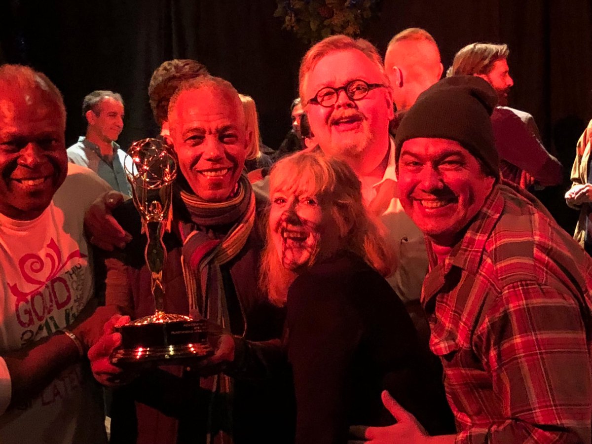 borneidentities's tweet photo. Big support @PacificResThtr for member Kim Estes (left) EMMY winner Outstanding Actor in a Short Comedy or Drama Series @dicksseries #LAThtr #DICKSseries https://t.co/vnsvJQ9PLG
