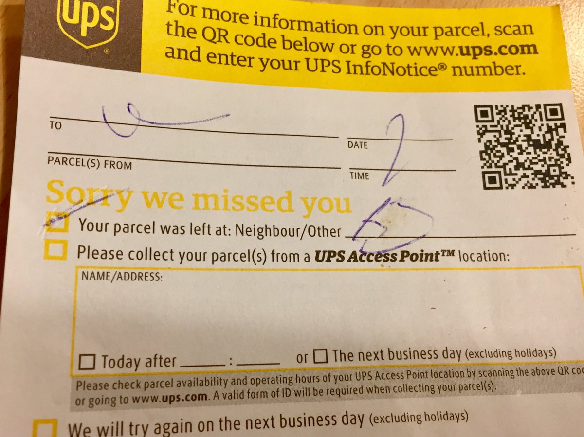 Ups Customer Support On Twitter If You Do Not See The Infonotice Number Do You Have The Tracking Number Sk