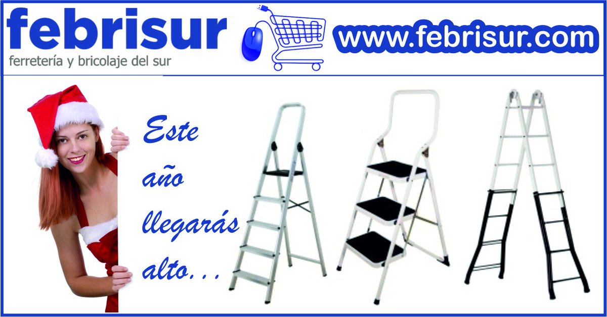 febrisur's tweet photo. 😉¿Necesitas llegar bien alto? #Escalera de aluminio Habitex con peldaños antideslizantes y plataforma con seguro de cierre.
👉 https://t.co/X4ShJI2Du9
Encuentra lo que necesitas en material de #ferretería #fontanería #herramientas #maquinaria #termos #calefacción #electricidad https://t.co/jlBZ02MSEh