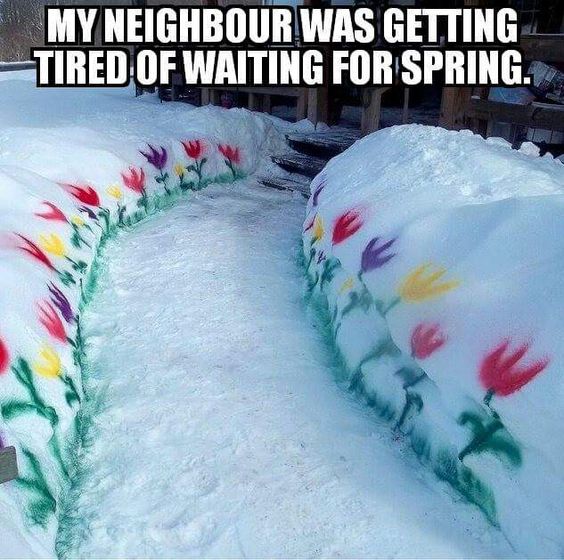 YardProduct's tweet image. Talk about thinking of spring! #landscapinghumor #gardeninghumor