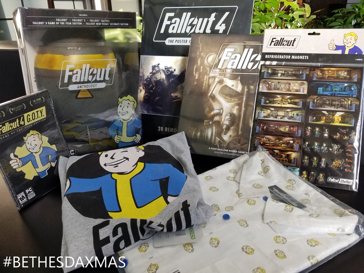 RT to enter! #BethesdaXmas continues as we prepare for the harrowing Commonwealth with a #Fallout bundle! Official Rules: beth.games/2ADd8WY