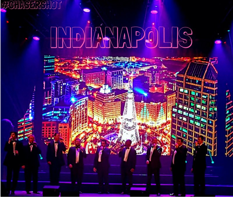 SNCmusic's tweet photo. Thank you, Indianapolis! 28 sold out shows at @OldNatlCentre! Love this #ChaserShot by Holly H. #SpeakeasyTour #StraightNoChaser #SNCLive https://t.co/tWCNU4hMSn