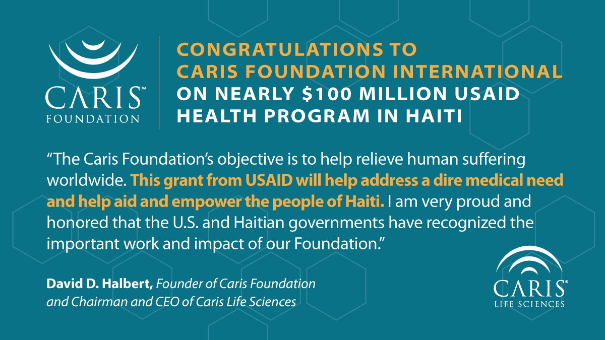 carisls's tweet photo. Congrats to @CarisHaiti! Caris Foundation International selected by USAID to lead health care project for 4.2 million Haitians. Check it out: https://t.co/MK7WINHEum. https://t.co/mRySf2RZUs