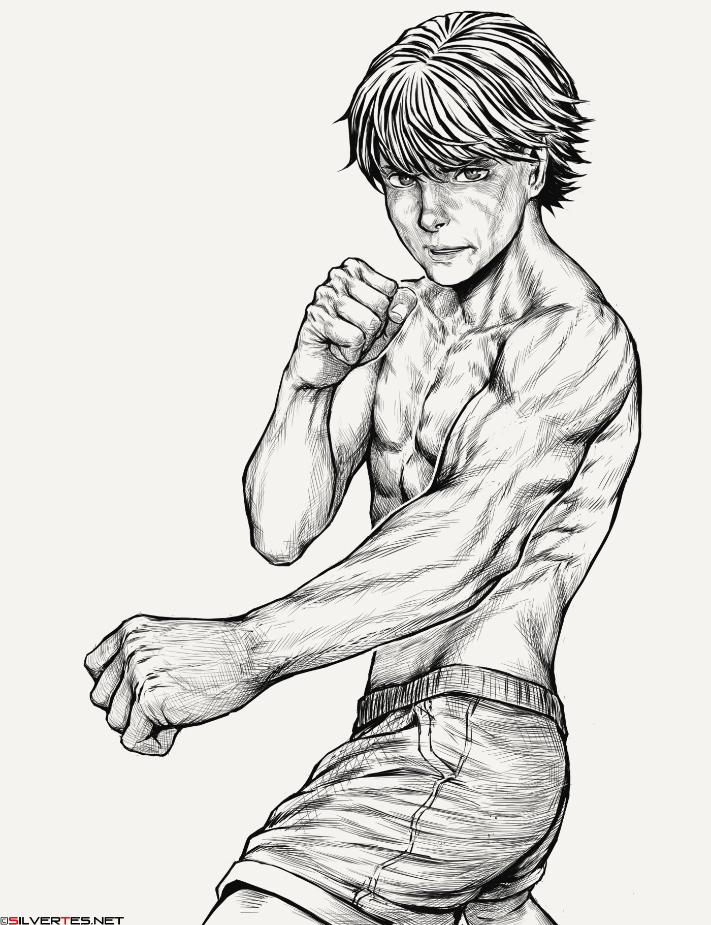 Fighting Pose Drawing High-Quality - Drawing Skill
