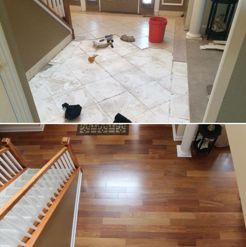 LLFlooring's tweet photo. Monday #Makeover – #Bellawood Cumaru! This one-of-a-kind #hardwood floor has an array of colors and sits near the top of the durability scale. SAVE until 12/19: https://t.co/Drnd1iLTxv https://t.co/aqEOps8GYv