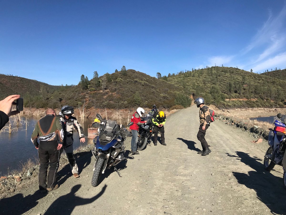 StephenSprinkle's tweet image. Inspecting the bike after it slid out on a turn.  Took it like a champ!