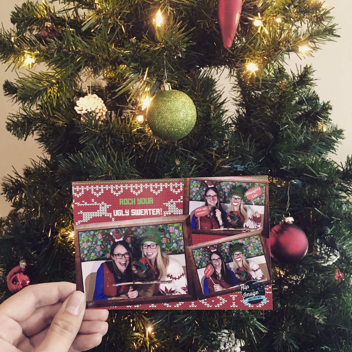 Catalystica_'s tweet photo. Christmas is only a week away which means we are officially living in Xmas sweaters! Here's a throwback to our @hipimage photobooth fun at @CalgaryChamber's #SBWYYC last year. https://t.co/DMkbYCrHrJ