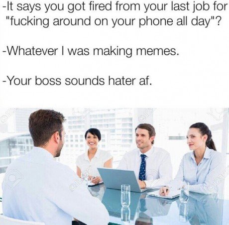 We'll only fire you if your memes aren't dank enough! tickld.community/t/1386644