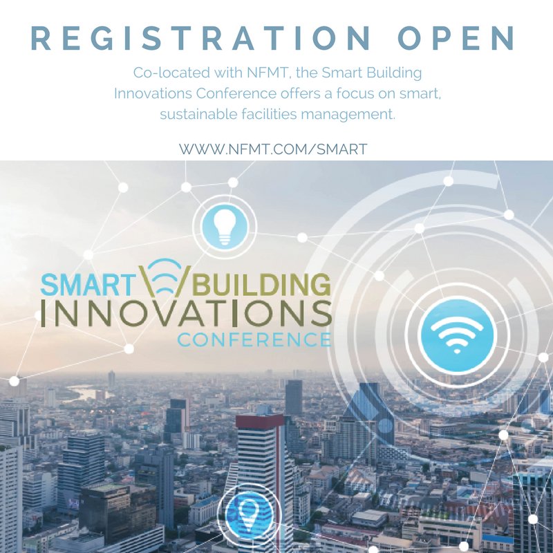 Registration is open for the Smart Building Innovations Conference, March 20-22 at the Baltimore Convention Center, co-located with @nfmt_conference! #makebuildingssmart nfmt.com/smart/