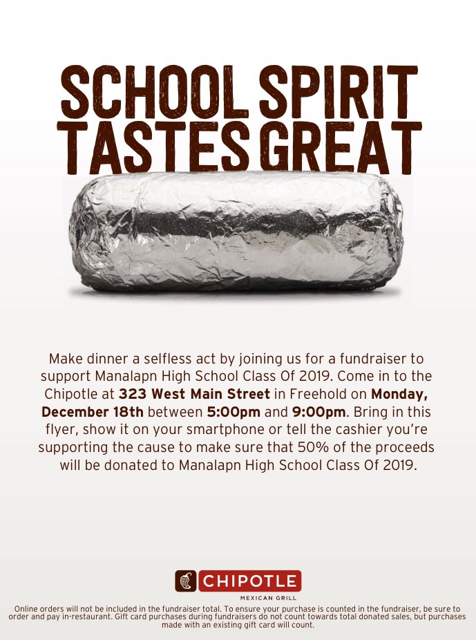 BravesOf2019's tweet photo. Don't forget our chipotle fundraiser today!! Show this picture! https://t.co/pky9Rt30Gk
