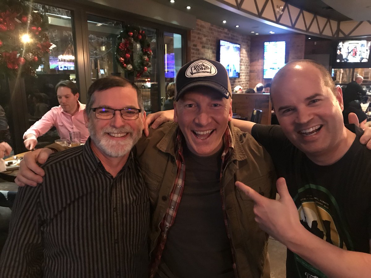 ToolShedBeer's tweet photo. Great night with #TheJasons @RevolutionYEG @JasonvanRassel and @ABbeerguy for their #JasonVsJason tap takeover Finally there’s evidence that they are not the same person!! both of them in the room at the same time :0) https://t.co/itC2aVhCcv