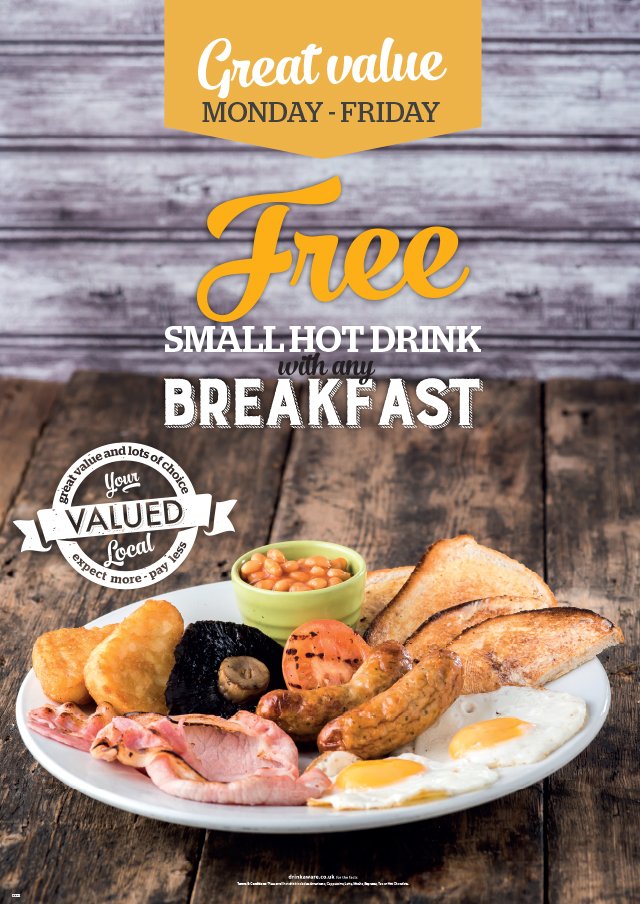NOTINUSE_PP's tweet photo. Good Morning from The Picture Palace. Breakfast at the Ready! - #enfield #enfieldpub From 9am Every Morning! https://t.co/pqeqxBrlFR