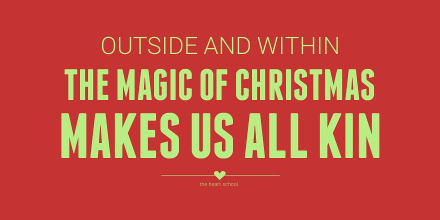 Christmas is about togetherness, about connection. Nurture Christmas and you nurture yourself. #ece #earlyyears #teaching #children