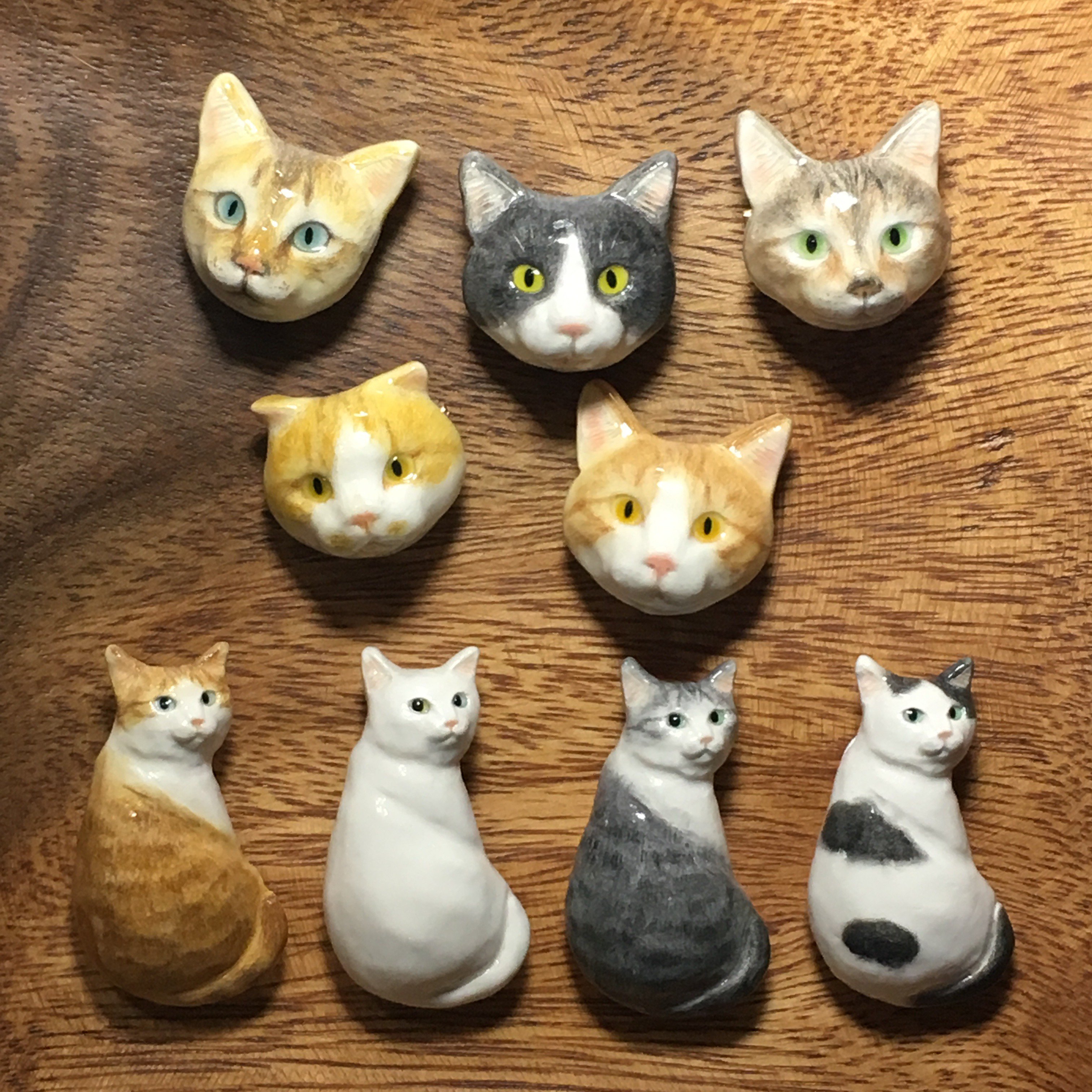 きなこ舎 パン猫 ブローチ - メルカリ